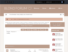 Tablet Screenshot of blondforum.pl